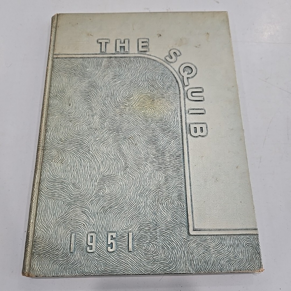 Shelbyville Indiana High School Yearbook The Squib 1951 Vintage RARE Hardcover